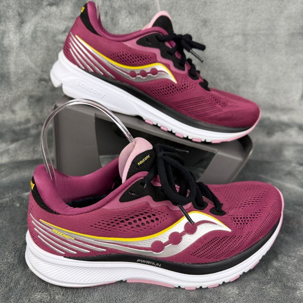 Saucony Womens Running Shoes S10650 18 Berry Athletic Sneakers - Picture 12 of 12